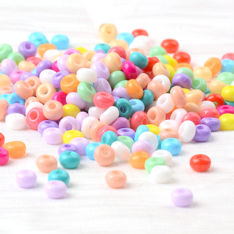 80pcs Glass Seed Beads & Mini Tube Spacer Beads